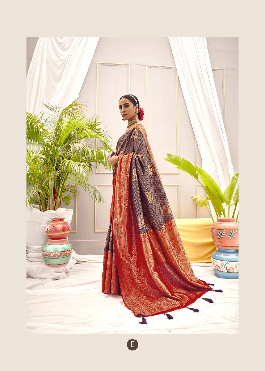 Shangrila Varlakshmi Silk 6 Latest Fancy Wedding Wear Organza Saree Collection